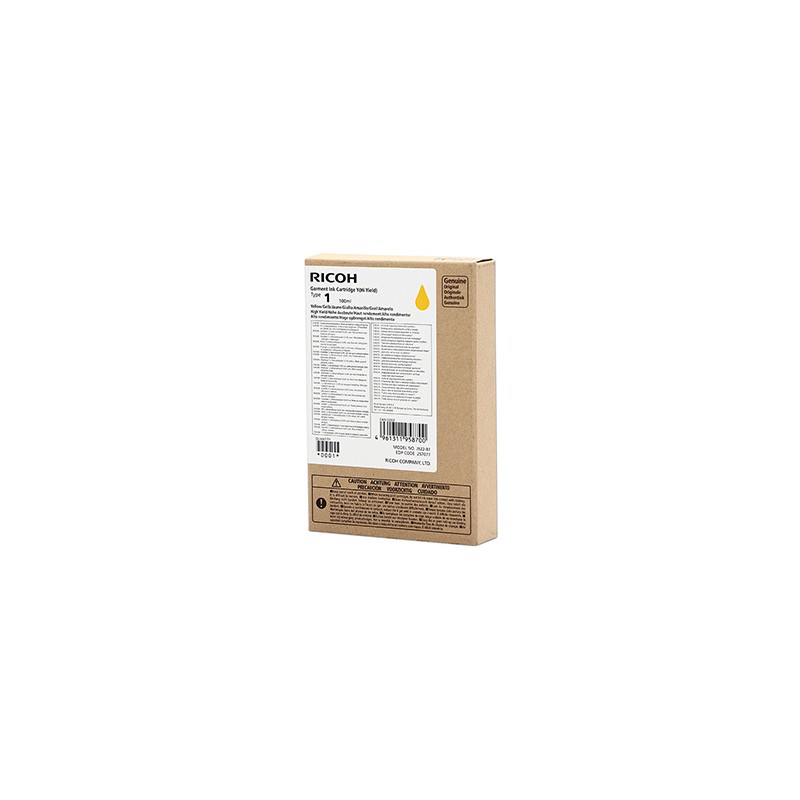 Ricoh oryginalny ink (DTG) typ 100, 257077, yellow, 500s, 100ml