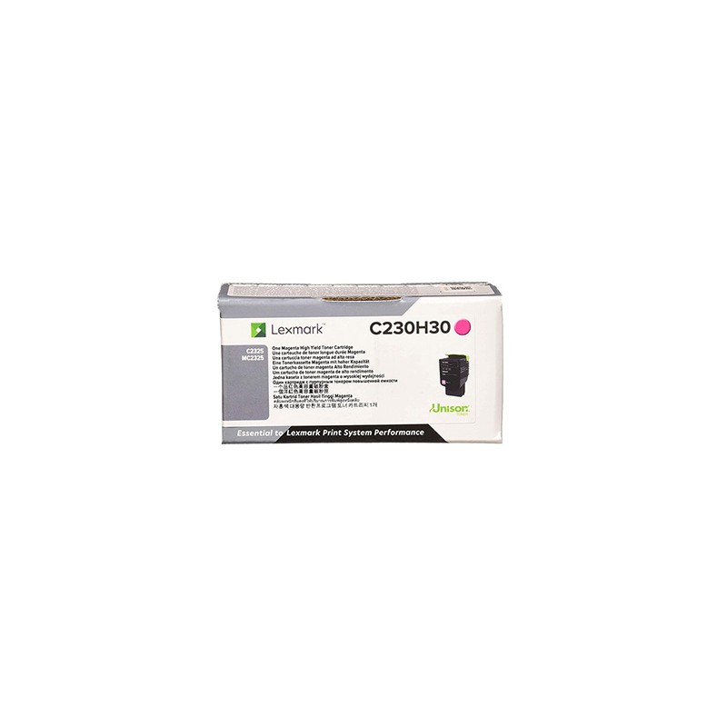 Lexmark oryginalny toner C230H30, magenta, 2300s, high capacity