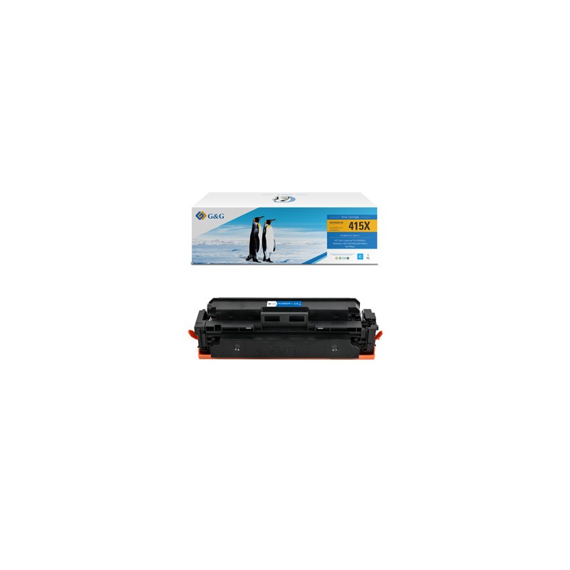 G&G kompatybilny toner z HP W2031X, NT-PH2031XC, HP 415X, cyan, 6000s, high capacity