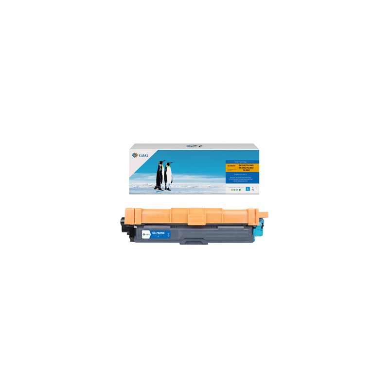 G&G kompatybilny toner z Brother TN245C, TN225C, TN265C, TN295C, TN255C, NT-PB225C, cyan, 2200s