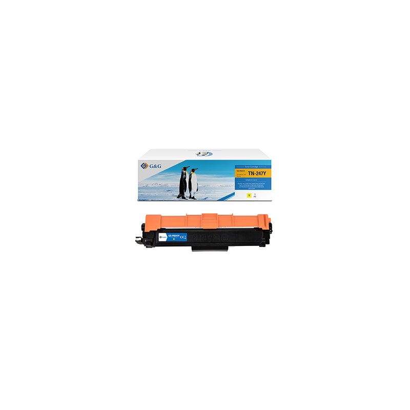 G&G kompatybilny toner z Brother TN247Y, NT-PB247Y, yellow, 2300s
