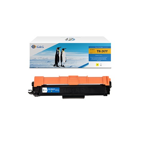 G&G kompatybilny toner z Brother TN247Y, NT-PB247Y, yellow, 2300s