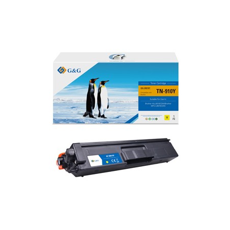G&G kompatybilny toner z Brother TN910Y, NT-CB910Y, yellow, 9000s