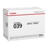 Canon oryginalny toner 039 BK, 0287C001, black, 11000s