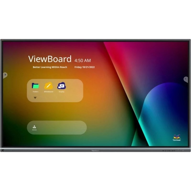 Viewsonic IFP7550-5F tablica interaktywna 190,5 cm (75") 3840 x 2160 px Ekran dotykowy Czarny HDMI
