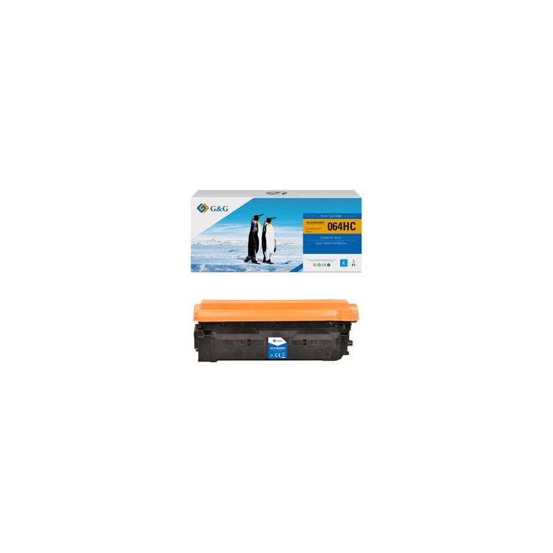 G&G kompatybilny toner z Canon 064 H C, NT-CC064XQFC-RC, cyan, 10500s, high capacity