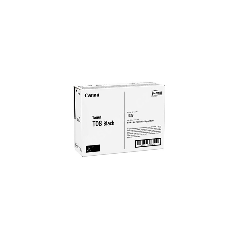 Canon oryginalny toner T08 BK, 3010C006, black, 11000s