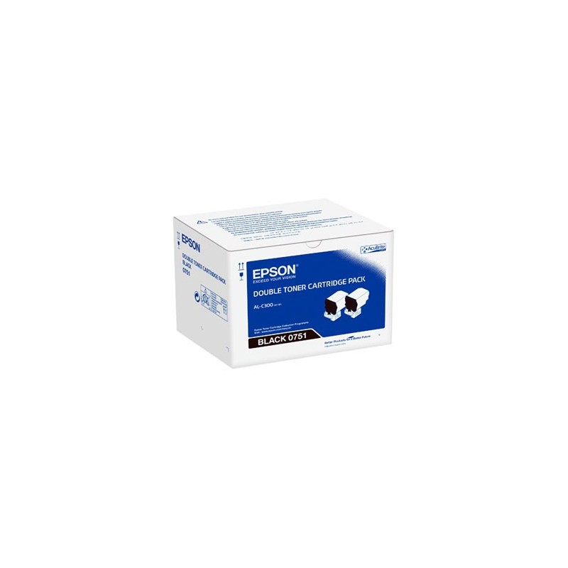 Epson oryginalny toner C13S050751, black, 14600 (2x7300)s
