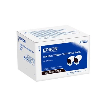 Epson oryginalny toner C13S050751, black, 14600 (2x7300)s