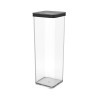 Rotho Pojemnik na przysmaki kwadratowy 2.0L LOFT transparentny/czarny