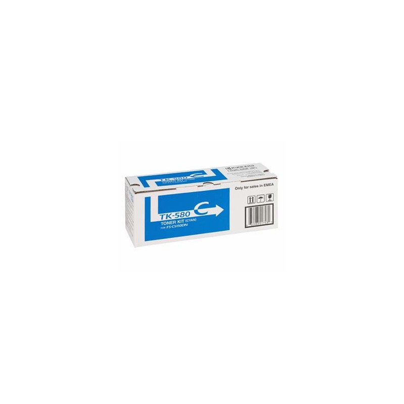 Kyocera oryginalny toner TK580C, 1T02KTCNL0, cyan, 2800s