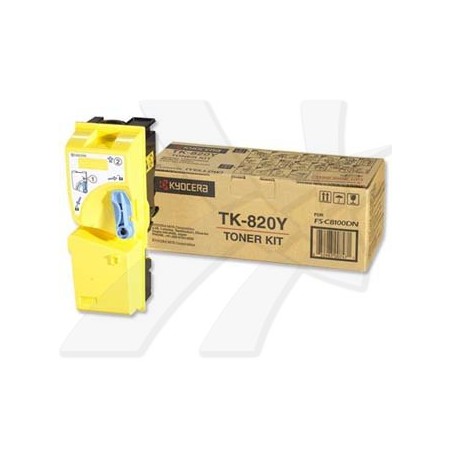 Kyocera oryginalny toner TK820Y, 1T02HPAEU, yellow, 7000s