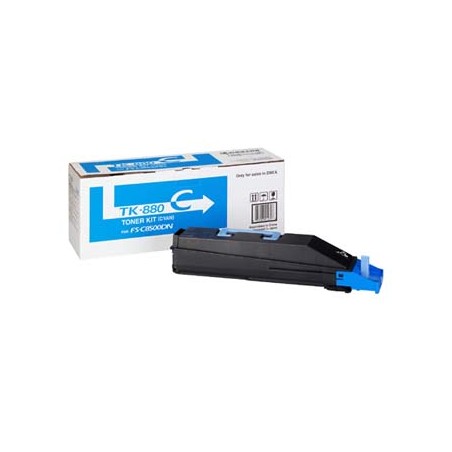 Kyocera oryginalny toner TK880C, 1T02KACNL0, cyan, 18000s