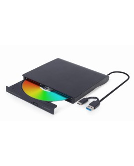 GEMBIRD ZEWNĘTRZNA NAGRYWARKA DVD 8X, CD 24X USB 3.1 SLIM CZARNA