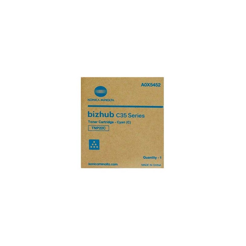 Konica Minolta oryginalny toner A0X5452, TNP22C, cyan, 6000s