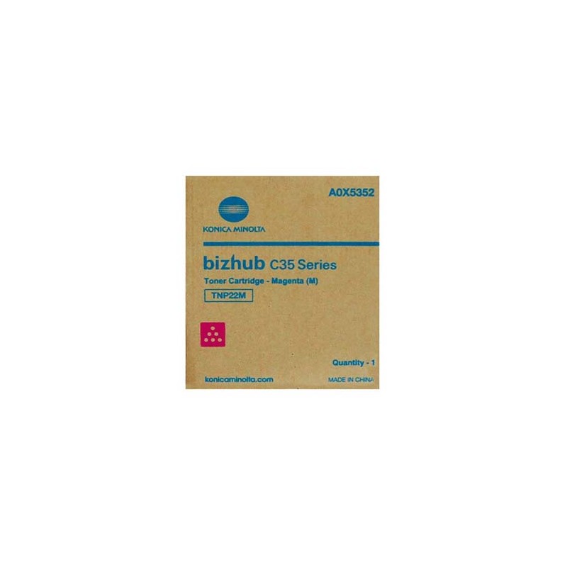 Konica Minolta oryginalny toner A0X5352, TNP22M, magenta, 6000s
