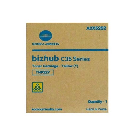 Konica Minolta oryginalny toner A0X5252, TNP22Y, yellow, 6000s