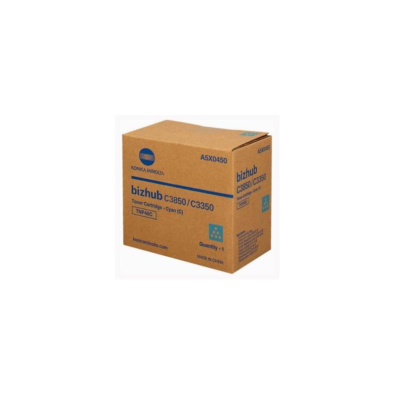 Konica Minolta oryginalny toner A5X0450, TNP48C, cyan, 10000s