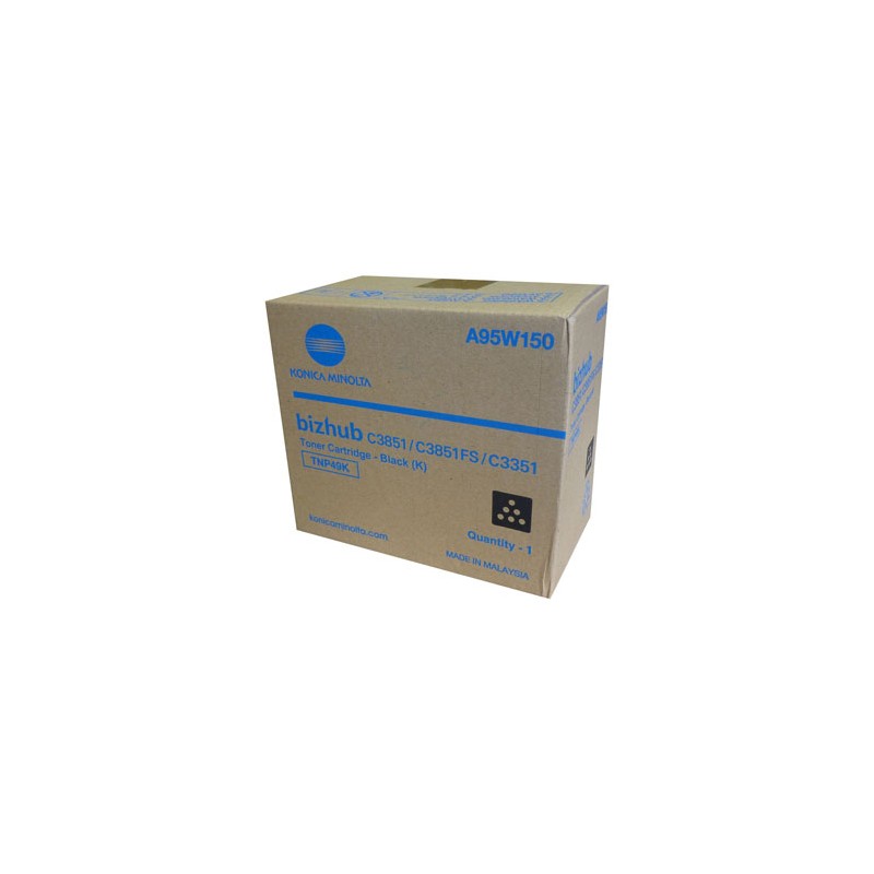 Konica Minolta oryginalny toner A95W150, TNP-49K, black, 13000s