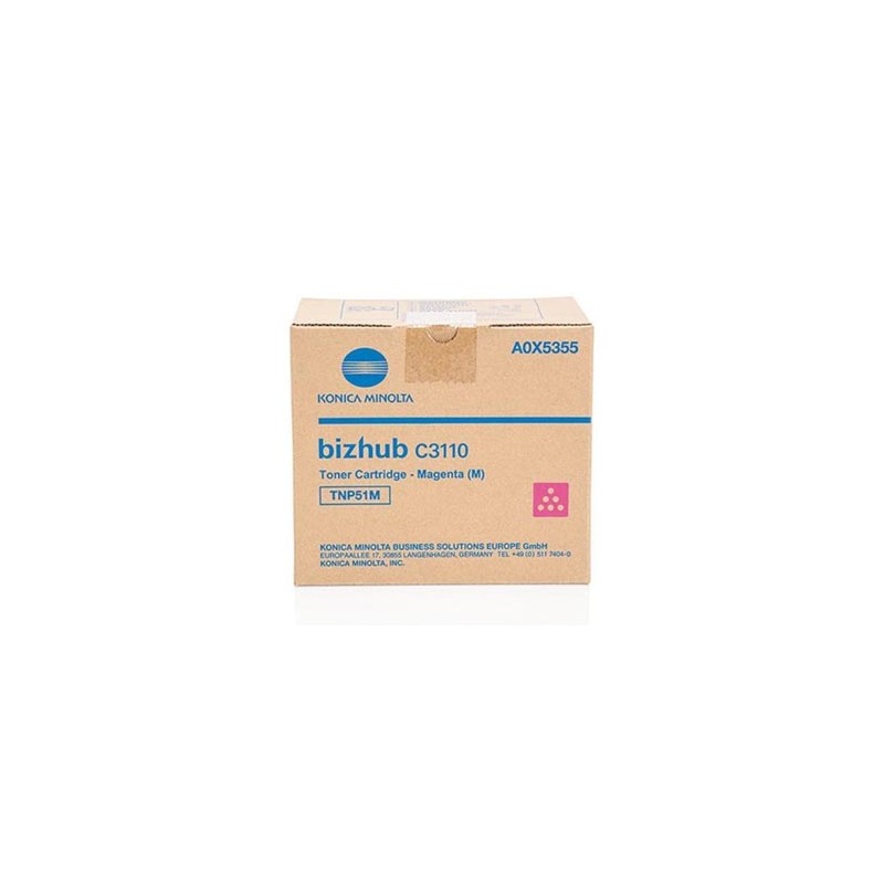 Konica Minolta oryginalny toner A0X5355, TNP-51M, magenta, 5000s