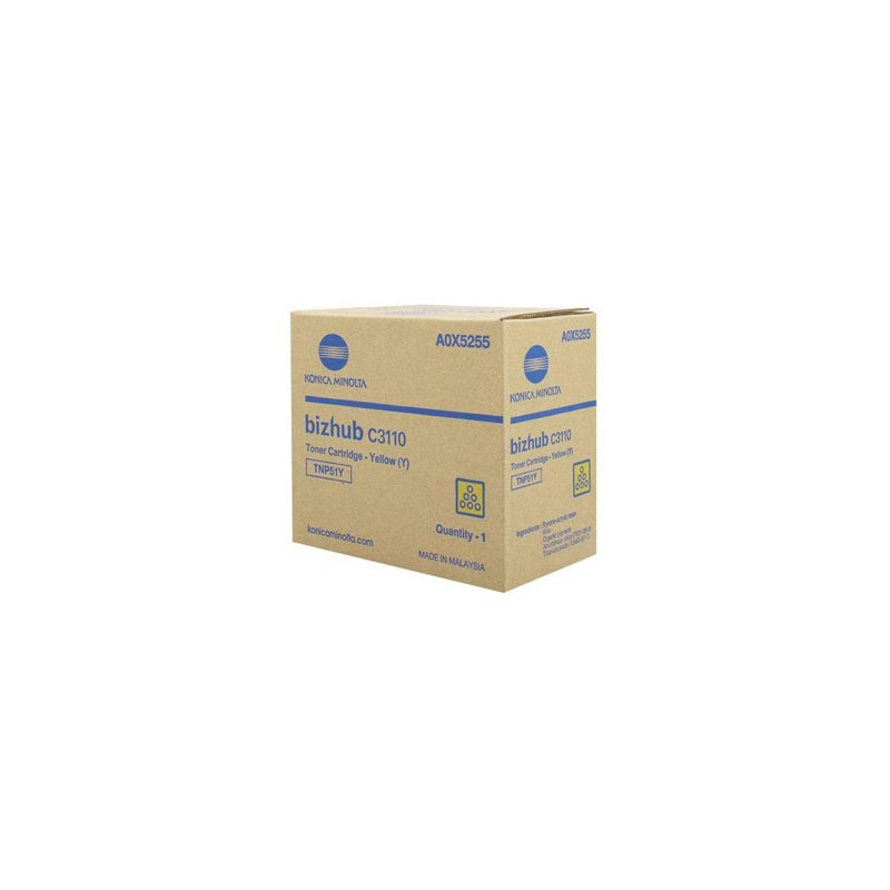 Konica Minolta oryginalny toner A0X5255, TNP-51Y, yellow, 5000s