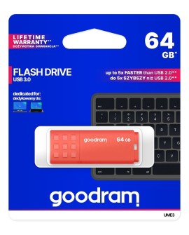 GOODRAM FLASHDRIVE 64GB UME3 USB 3.0 ORANGE