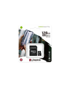Karta pamięci z adapterem Kingston Canvas Select Plus SDCS2/128GB (128GB Class 10, Class U1, V10 + adapter)