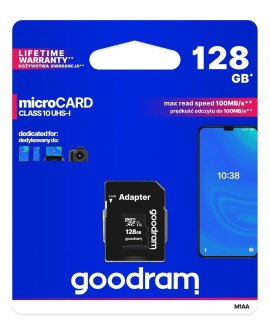 Karta pamięci GoodRam M1AA-1280R12 (128GB Class 10 Adapter)