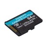 KINGSTON microSDXC Canvas Go Plus 64GB + adapter