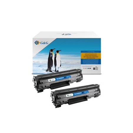 G&G kompatybilny toner z HP CB435A, CB436A, CE285A, CE278A, Canon CRG128, NT-PH435CUU, HP 35A, black, 2000s