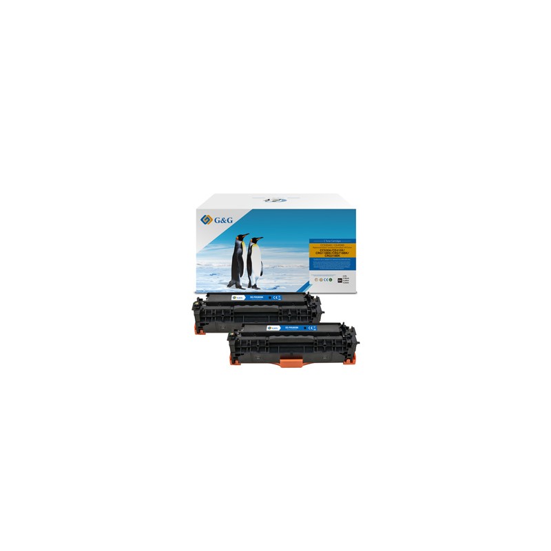 G&G kompatybilny toner z HP CC530A, CE410X, CF380X, Canon CRG118, CRG718, C, GG-CH530FUBK, HP 304A, black, 3500s