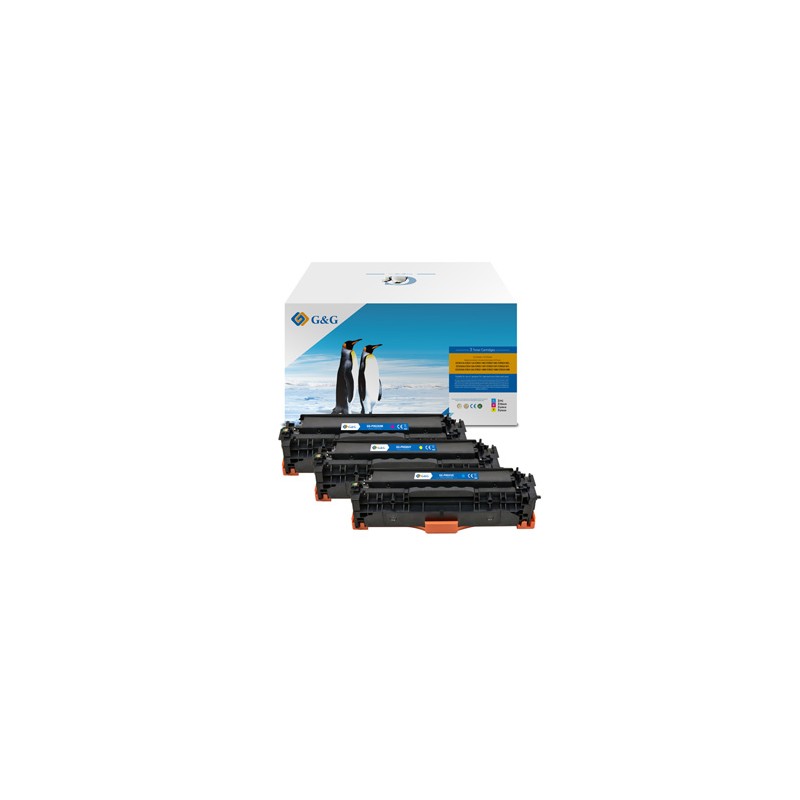 G&G kompatybilny toner z HP CC531A, CE411A, CF381A, Canon CRG118, CRG718, C, NT-PH531UC, HP 304A, cyan, 2800s