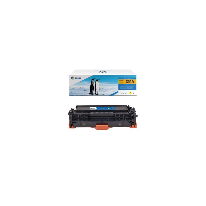 G&G kompatybilny toner z HP CC532A, CE412A, CF382A, Canon CRG118, CRG718, C, NT-PH532UY, HP 304A, yellow, 2800s