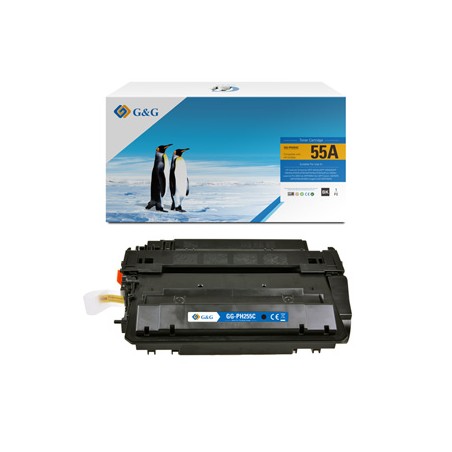 G&G kompatybilny toner z HP CE255A, NT-PH255C, HP 55A, black, 6000s