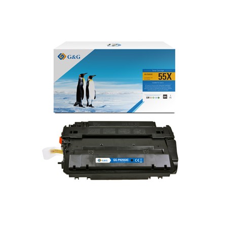 G&G kompatybilny toner z HP CE255X, Canon CRG724, NT-PH255XC, HP 55X, black, 12500s