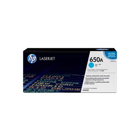 HP oryginalny toner CE271A, HP 650A, cyan, 15000s