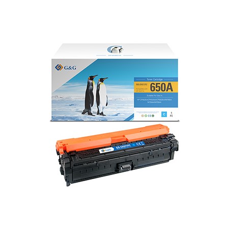 G&G kompatybilny toner z HP CE271A, NT-CH271FC, HP 650A, cyan, 15000s