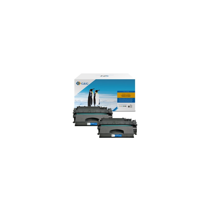 G&G kompatybilny toner z HP CE505X, CF280X, Canon CRG719H, NT-PH505XCU, HP 05X, black, 6500s