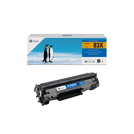 G&G kompatybilny toner z HP CF283X, CF283A, Canon CRG137, CRG737, NT-PH283XCU, black, 2200s