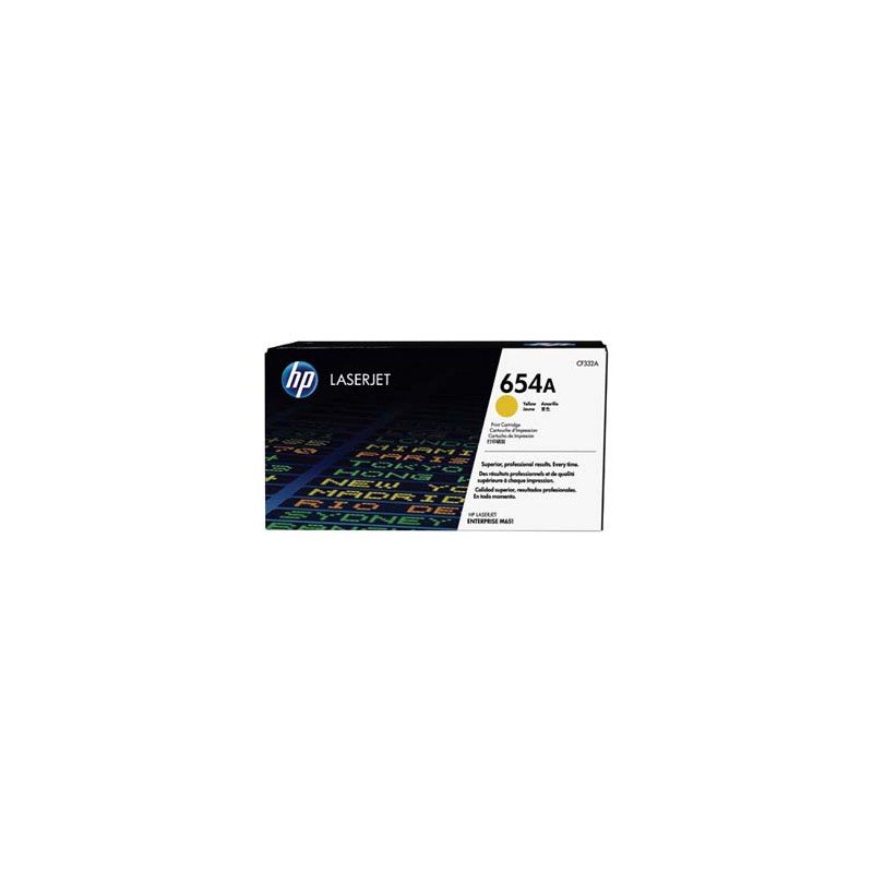 HP oryginalny toner CF332A, HP 654A, yellow, 15000s