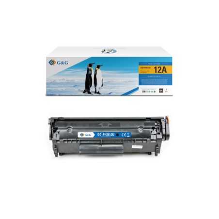 G&G kompatybilny toner z HP Q2612A, Canon CRG303, CRG104, CRG703, FX10, CRG, NT-PH2612U, HP 12A, black, 2000s