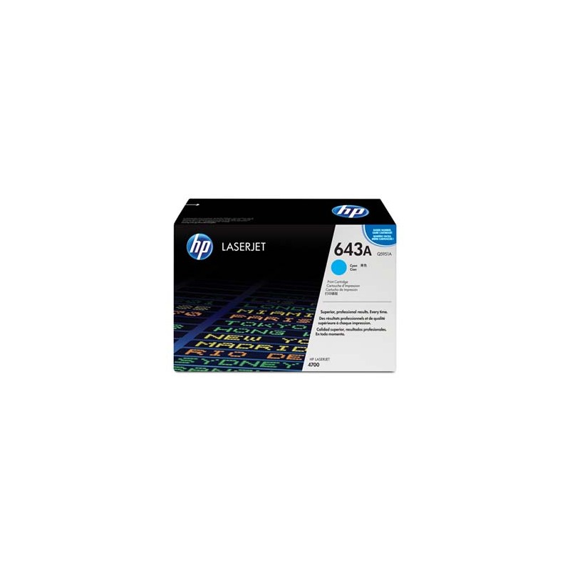 HP oryginalny toner Q5951A, HP 643A, cyan, 10000s