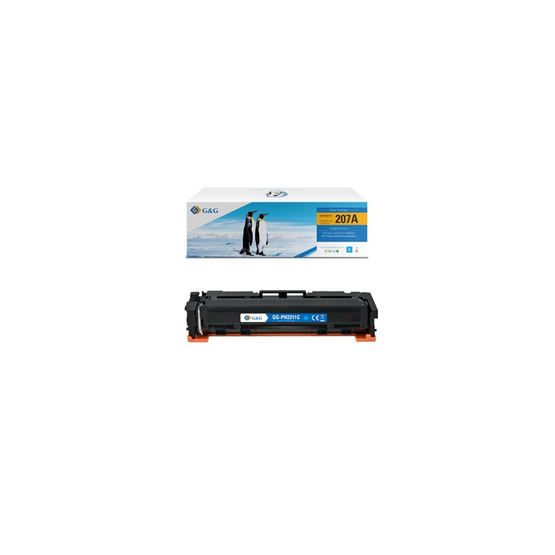 G&G kompatybilny toner z HP W2211A, NT-PH2211C, HP 207A, cyan, 1250s