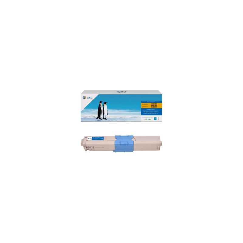 G&G kompatybilny toner z OKI 44469706, NT-CO310C, cyan, 2000s