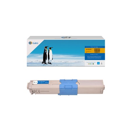 G&G kompatybilny toner z OKI 44469706, NT-CO310C, cyan, 2000s