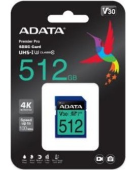 ADATA Premier Pro 512 GB SDXC UHS-I Klasa 10