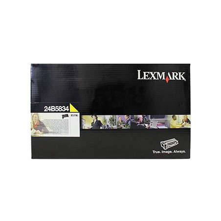 Lexmark oryginalny toner 24B5834, yellow, 18000s, extra duża pojemność, return