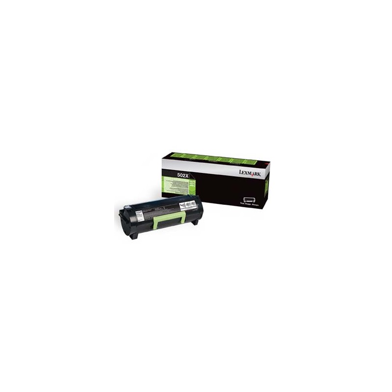 Lexmark oryginalny toner 50F2X00, 502X, black, 10000s, extra duża pojemność, return