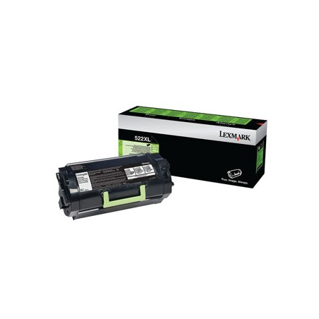 Lexmark oryginalny toner 52D2X0L, 522XL, black, 45000s, do etykiet, extra duża pojemność, return