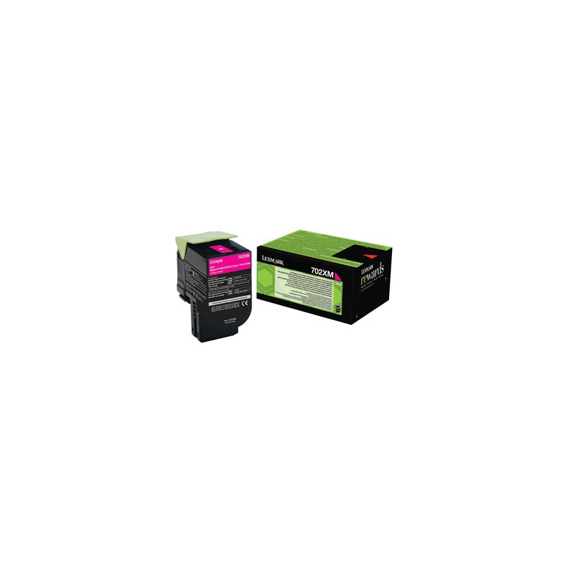 Lexmark oryginalny toner 70C2XM0, magenta, 4000s, extra duża pojemność, return